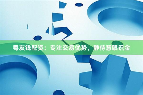 粤友钱配资:专注交易优势,静待慧眼识金